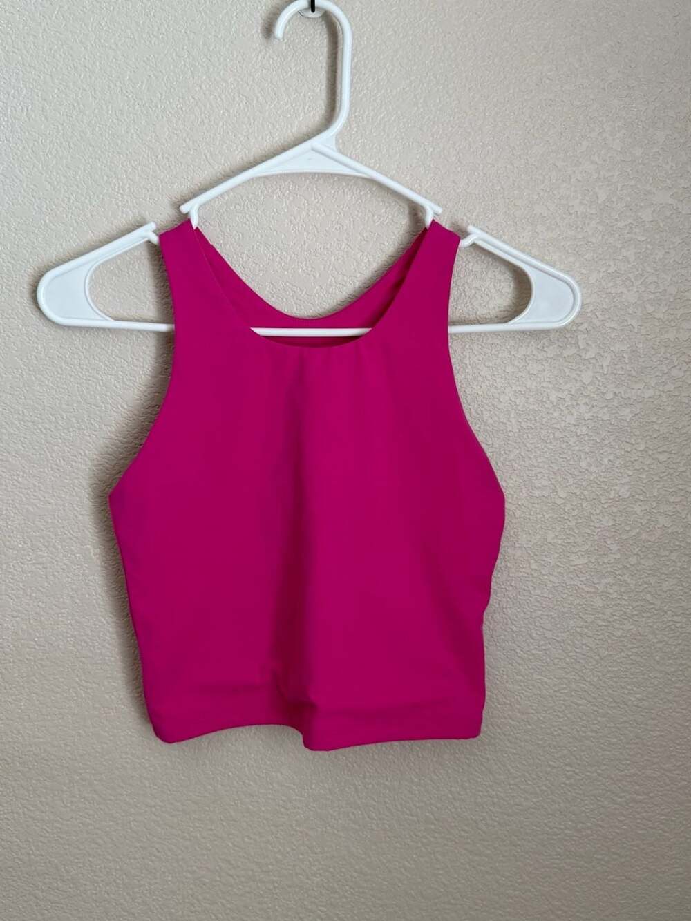 CRZ YOGA Women's High-Neck Racerback Crop Tank Top